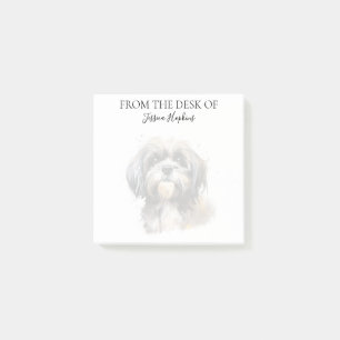 Shih Tzu Fan monogrammierter Hund Post-it Klebezettel