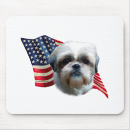 Shih Tzu Flag Mousepad