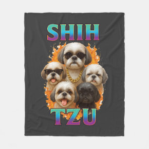 Shih Tzu Fleecedecke