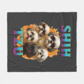 Shih Tzu Fleecedecke (Vorderseite (Horizontal))