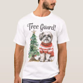 Shih Tzu Funny Christmas T-Shirt (Vorderseite)