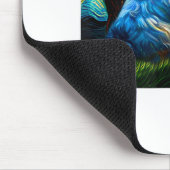 Shih Tzu Funny , Hund, Van Gogh, Mousepad (Ecke)