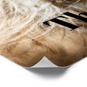 Shih tzu gähnend lachender lustiger Text anpassen Poster (Ecke)