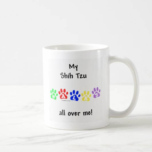 Shih Tzu geht durch Sie Kaffeetasse (Rechts)