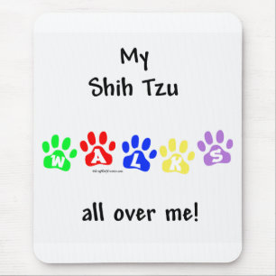 Shih Tzu geht durch Sie Mousepad