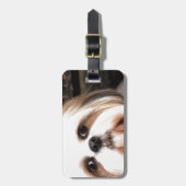 Shih Tzu Gepäckanhänger (Vorderseite vertikal)