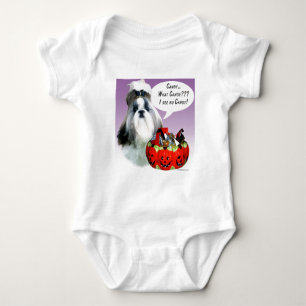 Shih Tzu (gepflegt) Halloween Candy Baby Strampler