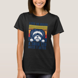 Shih Tzu Geschenke für Männer Frauen Shitzu Hund M T-Shirt