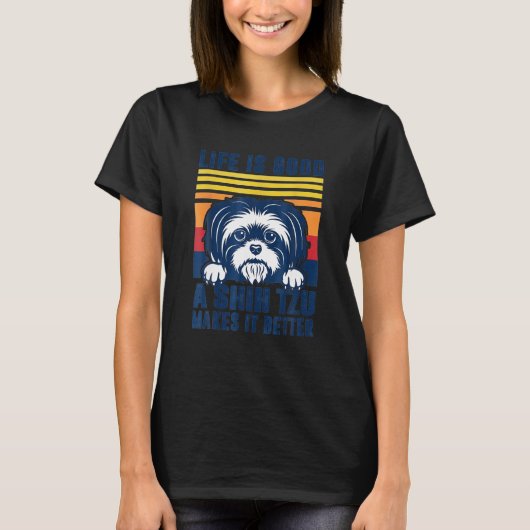 Shih Tzu Geschenke für Männer Frauen Shitzu Hund M T-Shirt (Vorderseite)