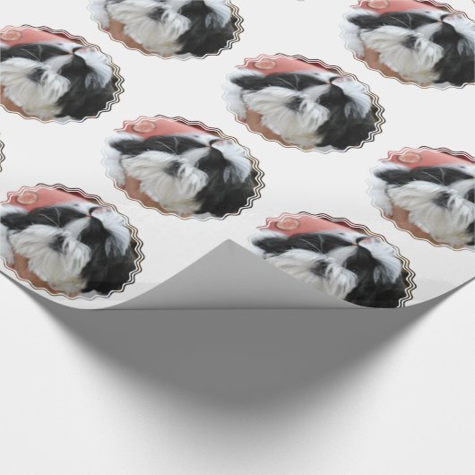 Shih Tzu Geschenkpapier (Ecke)
