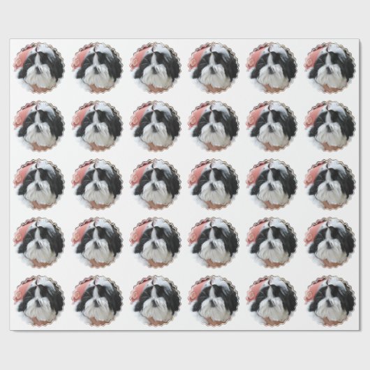 Shih Tzu Geschenkpapier (Flach)