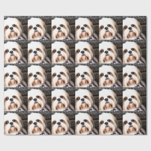 Shih Tzu Geschenkpapier (Flach)