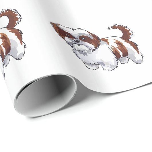 SHIH TZU GESCHENKPAPIER (Rolleneckpunkt)