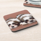 Shih Tzu Getränkeuntersetzer (Linke Seite)