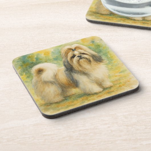 Shih Tzu Getränkeuntersetzer (Linke Seite)