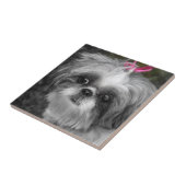 Shih Tzu Girl Keramik Tile Fliese (Seite)