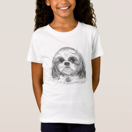 Shih Tzu Girls T - Shirt (Vorderseite)