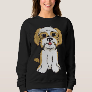 Shih Tzu Golden Brown White Dog Sweatshirt