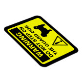 Shih Tzu Guard Hundeschwarnung Magnet (Rechte Seite)