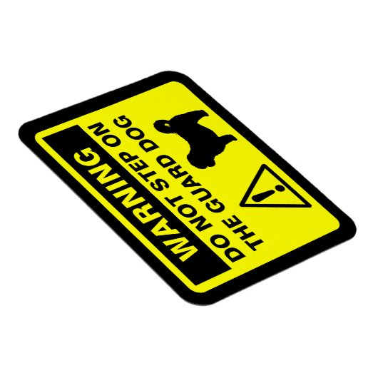 Shih Tzu Guard Hundeschwarnung Magnet (Rechte Seite)