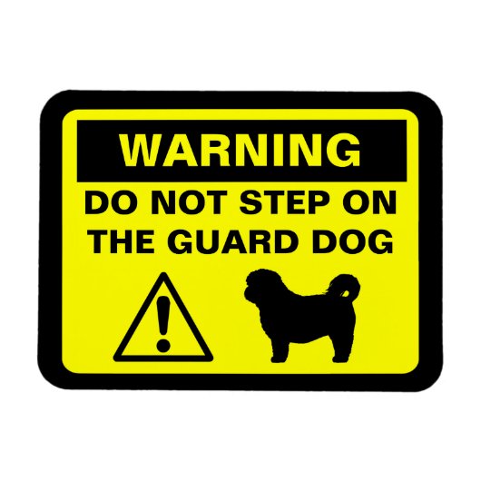 Shih Tzu Guard Hundeschwarnung Magnet (Horizontal)