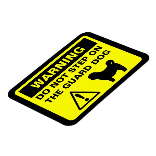 Shih Tzu Guard Hundeschwarnung Magnet (Linke Seite)