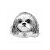 Shih Tzu Gummistempel (Prägung)