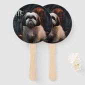 Shih Tzu Halloween Beängstigend Fächer (Vorne und Hinten)
