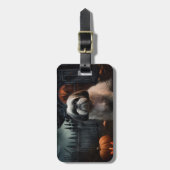 Shih Tzu Halloween Beängstigend Gepäckanhänger (Vorderseite vertikal)