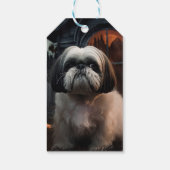 Shih Tzu Halloween Beängstigend Geschenkanhänger (Rückseite)