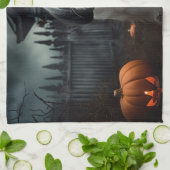 Shih Tzu Halloween Beängstigend Geschirrtuch (Gefaltet)