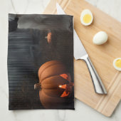 Shih Tzu Halloween Beängstigend Geschirrtuch (Viertel Falte)