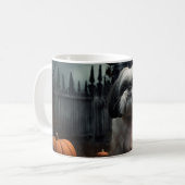 Shih Tzu Halloween Beängstigend Kaffeetasse (Vorderseite Links)