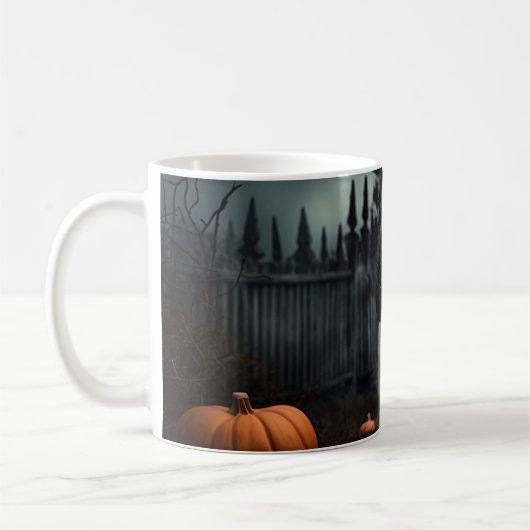 Shih Tzu Halloween Beängstigend Kaffeetasse (Links)