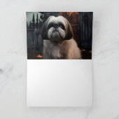 Shih Tzu Halloween Beängstigend Karte (Innenseite)