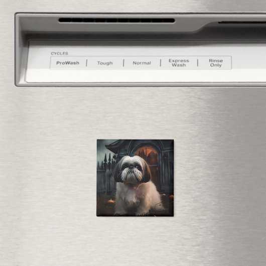 Shih Tzu Halloween Beängstigend Magnet (In Situ (Geschirrspüler))