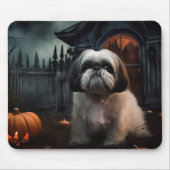 Shih Tzu Halloween Beängstigend Mousepad (Vorne)
