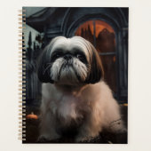 Shih Tzu Halloween Beängstigend Planer (Vorderseite)