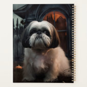 Shih Tzu Halloween Beängstigend Planer (Rückseite)