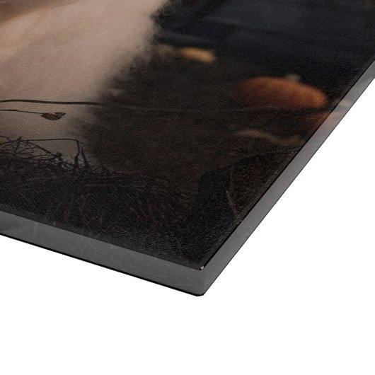 Shih Tzu Halloween Beängstigend Schneidebrett (Ecke)