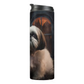 Shih Tzu Halloween Beängstigend Thermosbecher (Nach rechts gedreht)