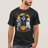 Shih Tzu Halloween Costume Mummy Witch Ghost Dog L T-Shirt (Vorderseite)
