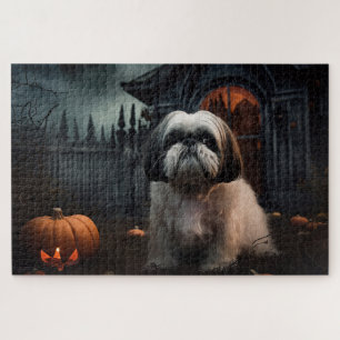 Shih Tzu Halloween Gruselig Puzzle
