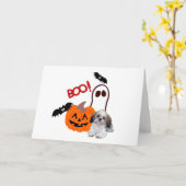 Shih Tzu Halloween Grußkarte Karte (Gelbe Blume)