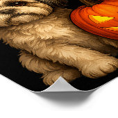 Shih Tzu Halloween Pumpkin Dog Costume Family Matc Poster (Ecke)