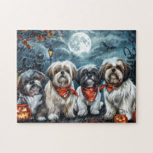 Shih Tzu Halloween Spooky Puzzle