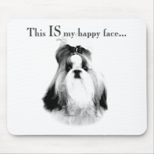 Shih Tzu Happy Face Mousepad