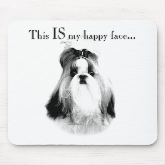 Shih Tzu Happy Face Mousepad (Vorne)