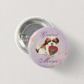 Shih Tzu Heart Mama Button (Vorne & Hinten)