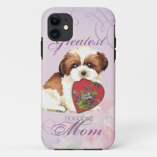 Shih Tzu Heart Mama Case-Mate iPhone Hülle (Rückseite)